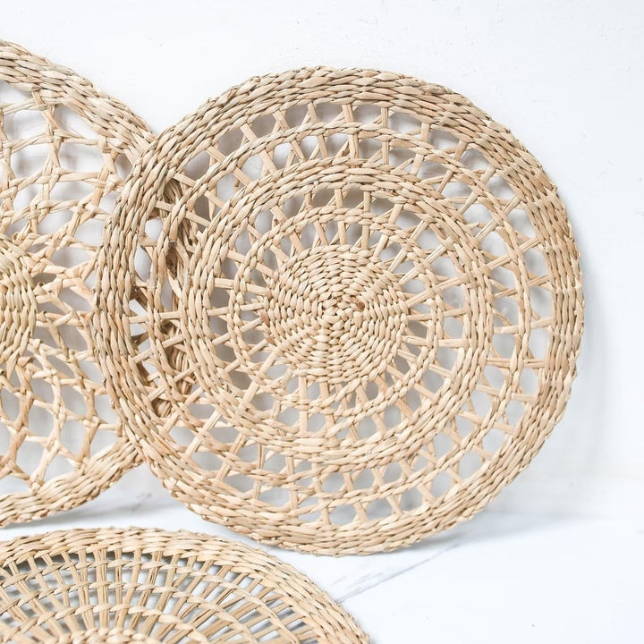Handcrafted Woven Decorative Placemats Bowlift