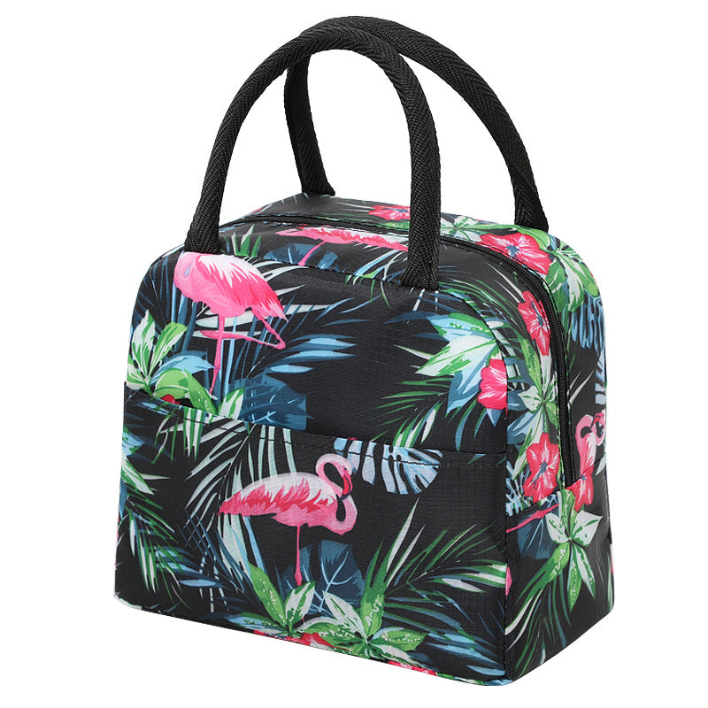 Insulated Flamingo-Themed Lunch Bag Bowlift