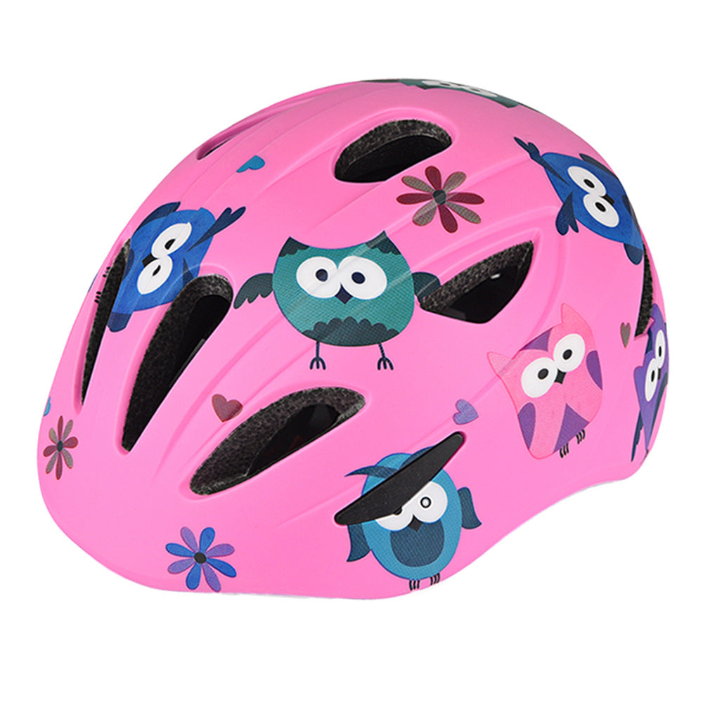 Children's bicycle helmet with enchanting owl design and optimal protection Bowlift