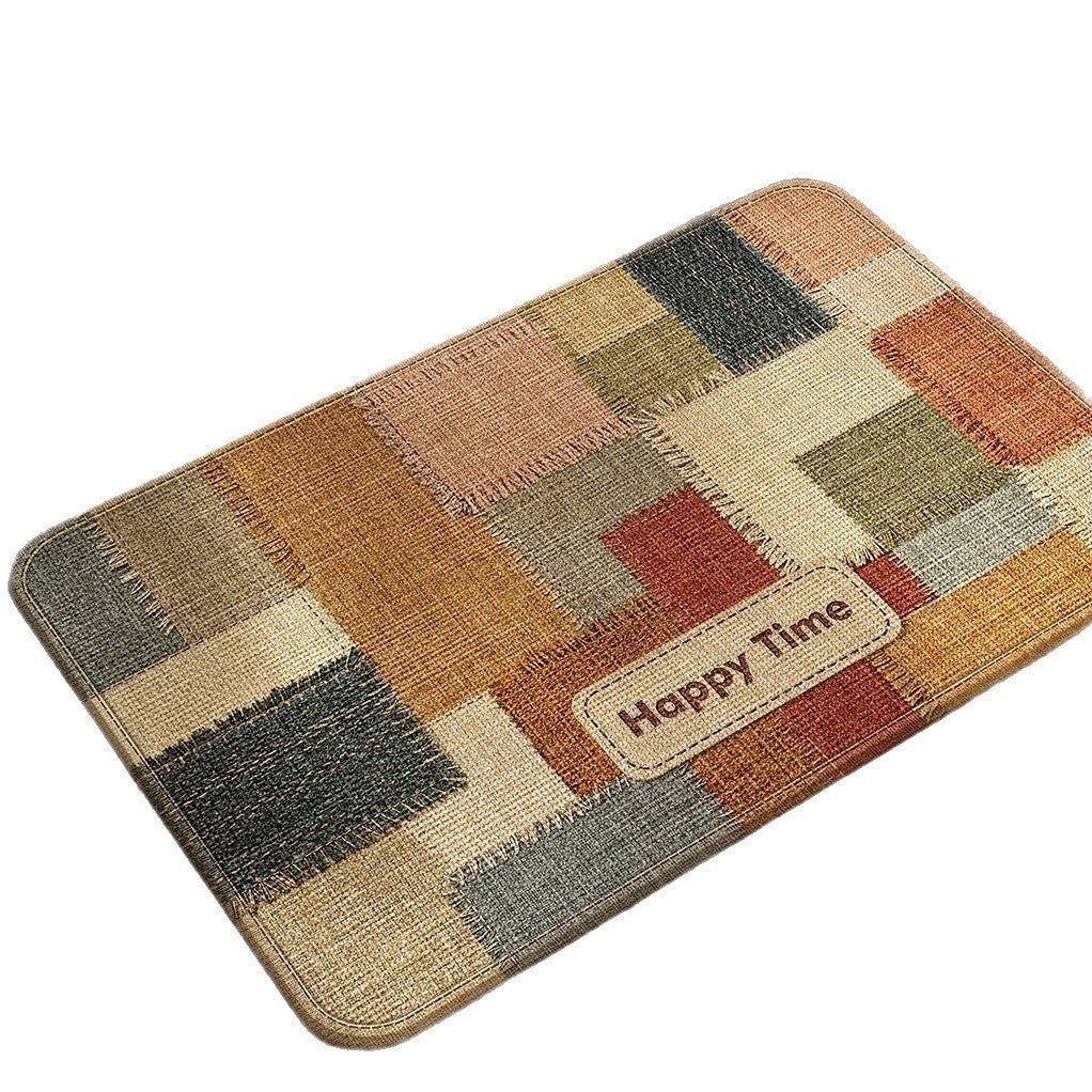 Cozy Patchwork Bath Mat Bowlift