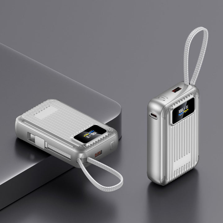 Compact power bank with intelligent LCD display and fast charging function Bowlift