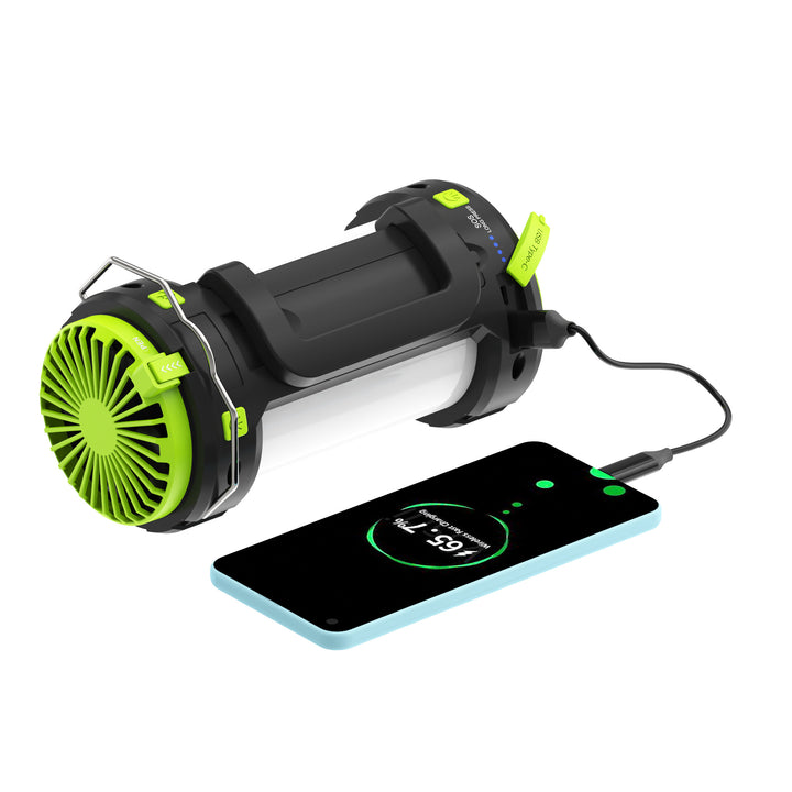 Portable Rechargeable LED Lantern with Built-in Power Bank Bowlift