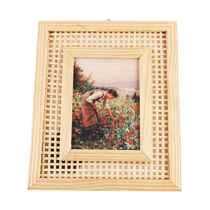 Artful Rattan Picture Frame Bowlift