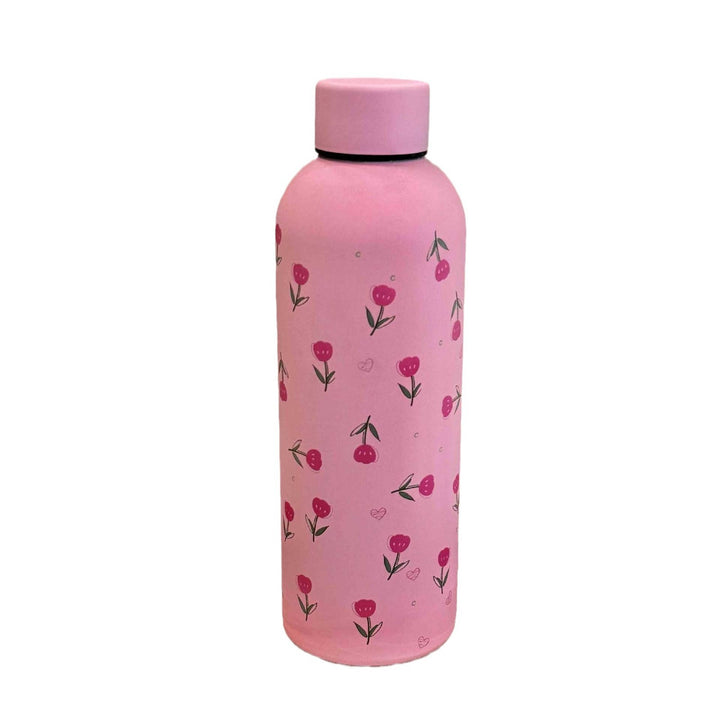 Ladies insulated drinking bottle with elegant floral design Bowlift