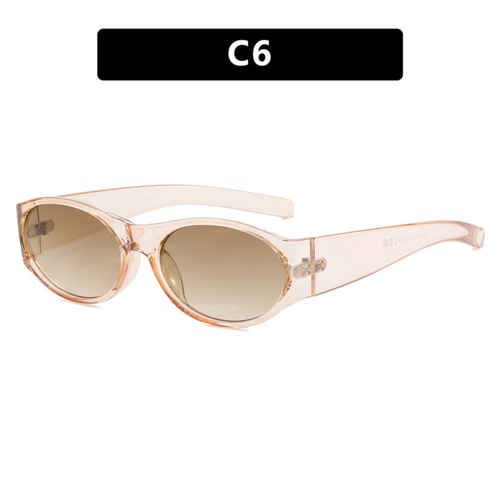 Women's fashionable sunglasses with elegant, oval design and UV protection Bowlift