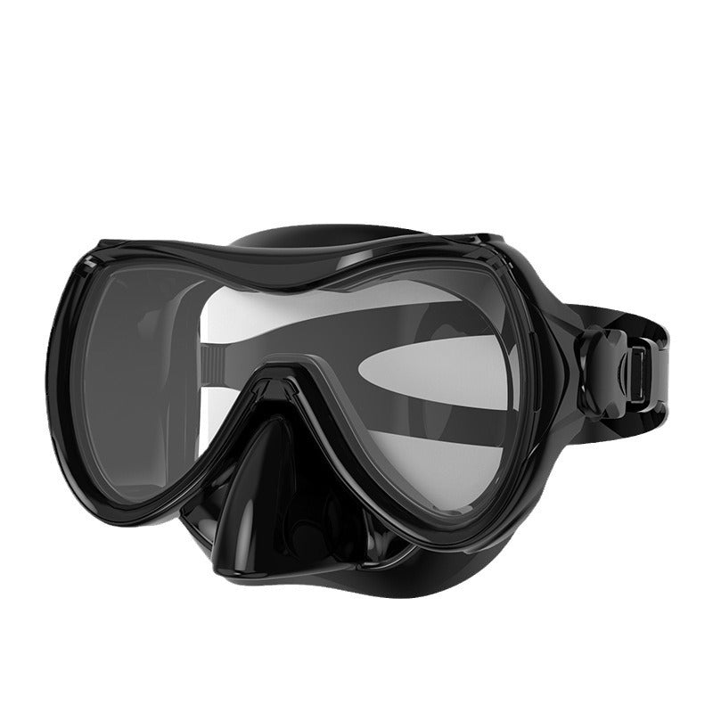 Diving mask with ergonomic design Bowlift