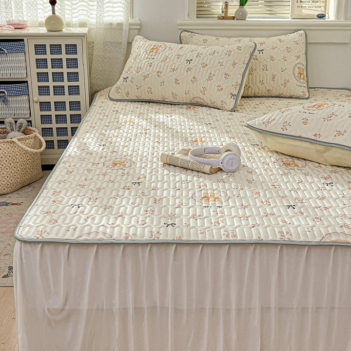 Premium Quilted Mattress Cover Set