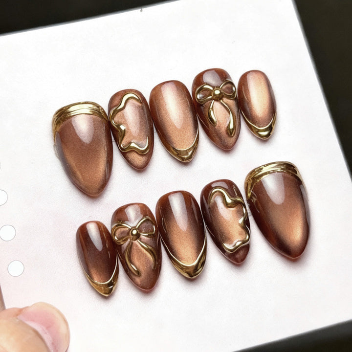 Decorative Press-On Nail Art Set Bowlift