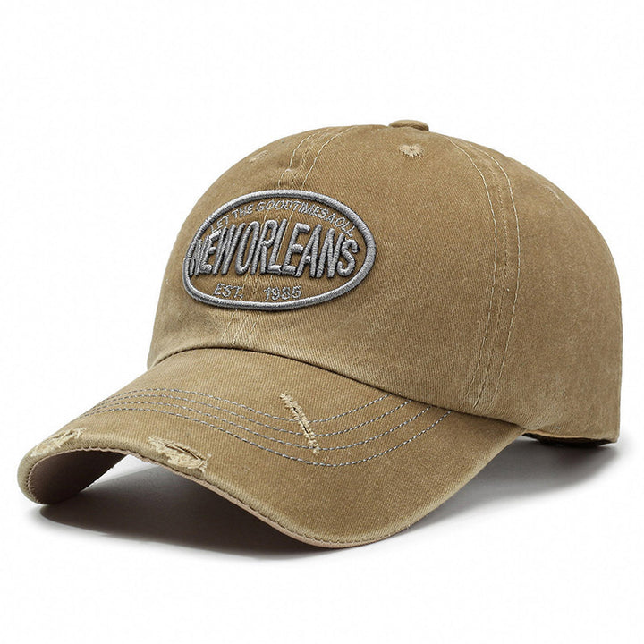 Women's Distressed Cotton Baseball Cap Bowlift 1784083760