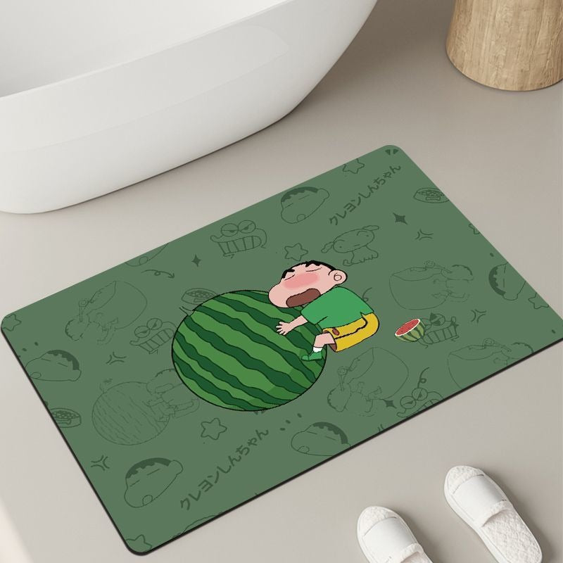 Playful Cartoon Bath Mat Bowlift