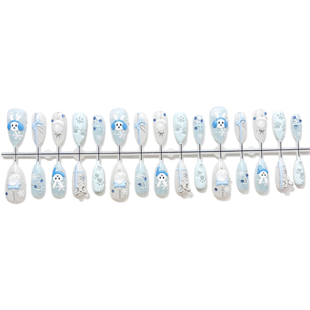 Seasonal-Themed Press-On Nail Art Set