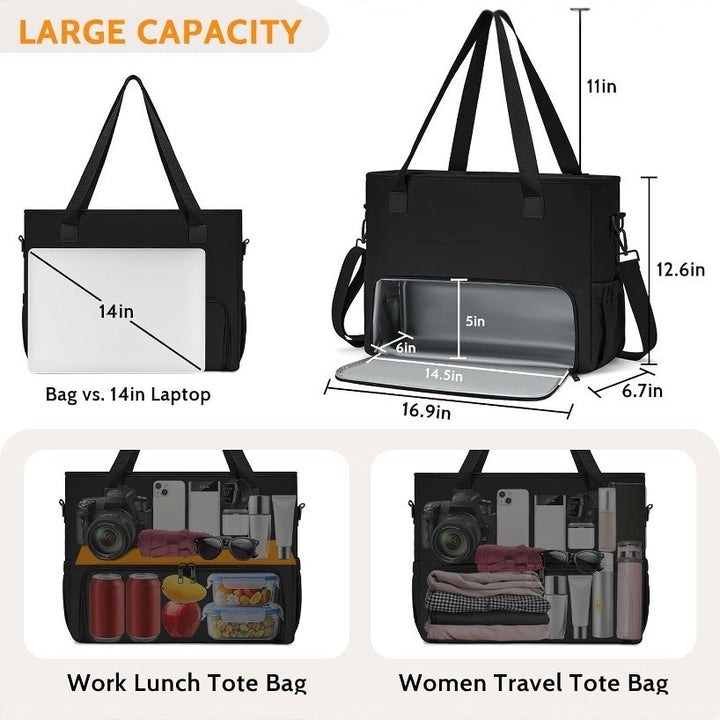 Insulated lunch bag with practical compartment system Bowlift