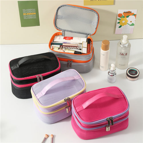 Dual Compartment Makeup Organizer Case Bowlift