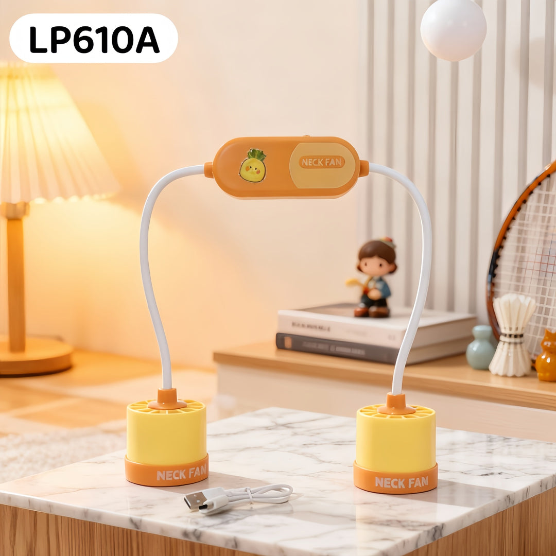 Women portable neck fan with flexible design Bowlift