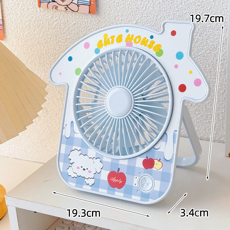 Portable Table Fan In Creative House Design Bowlift