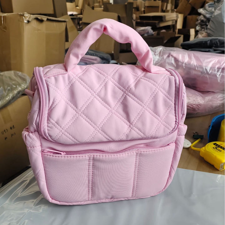 Quilted Multi-Pocket Handbag Bowlift