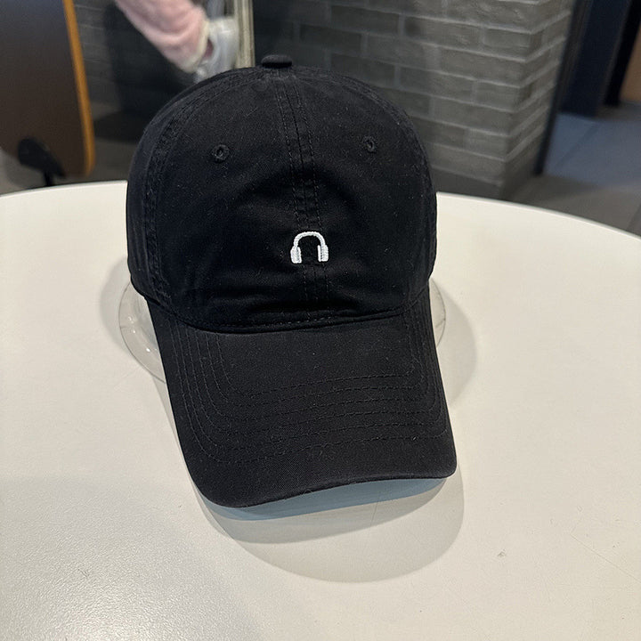 Unisex Cotton Twill Cap with Unique Music Emblem Bowlift