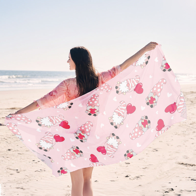 Beach towel in elegant jellyfish design Bowlift