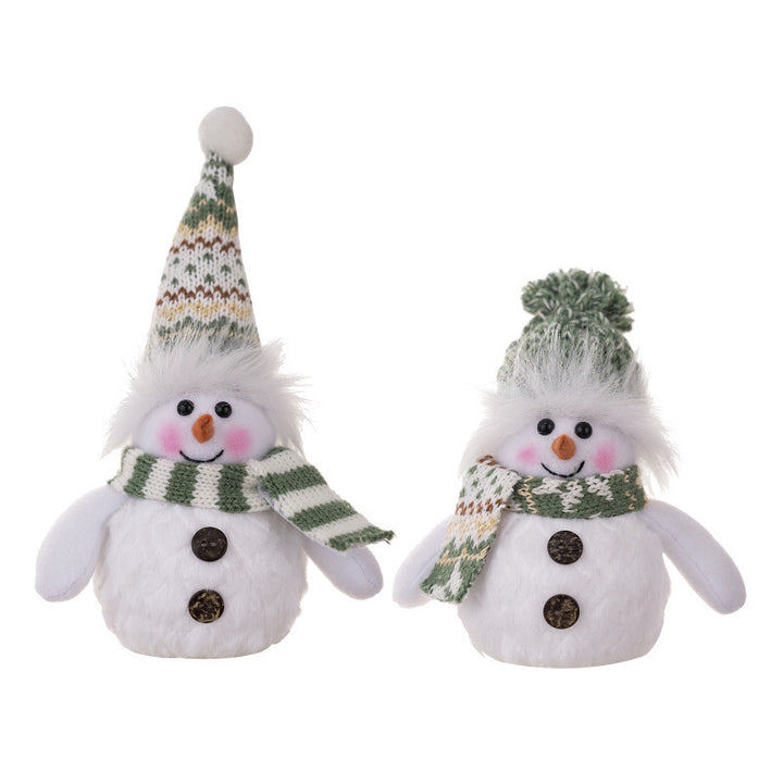 Illuminated Snowman Figure Bowlift
