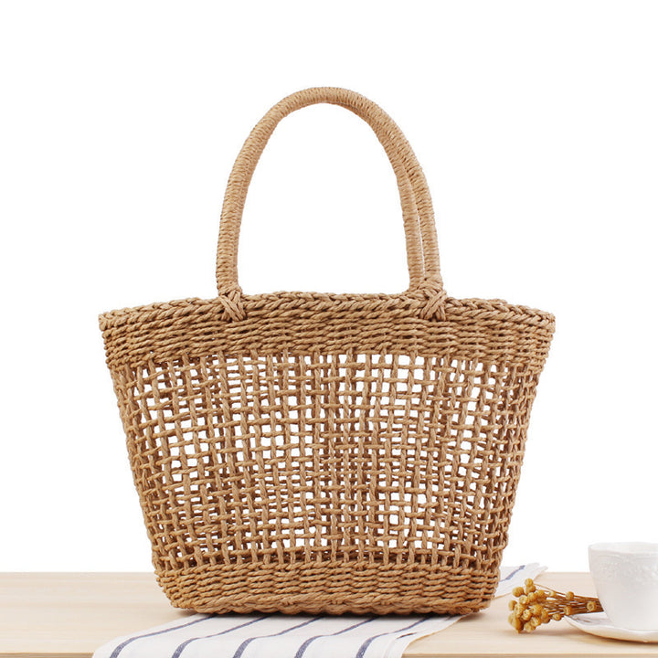 Braided Tote Bag Made of Natural Material Bowlift
