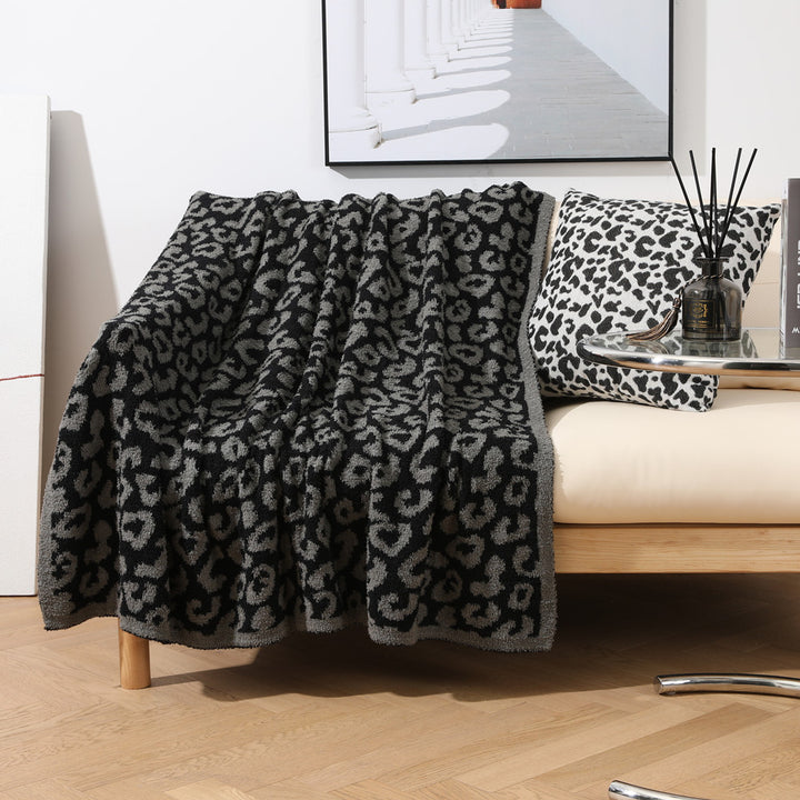 Luxury Leopard Print Throw Bowlift