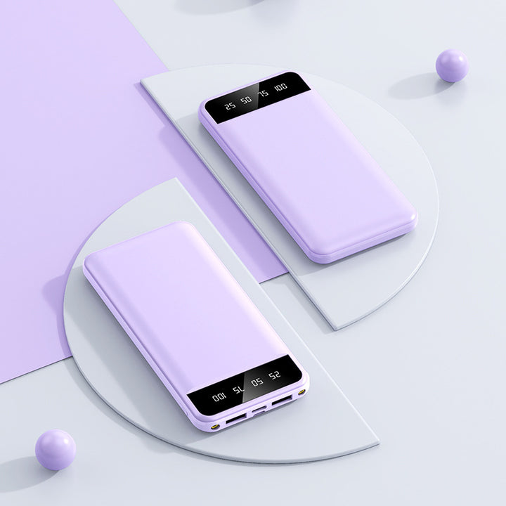 Portable power bank with intelligent LED display Bowlift