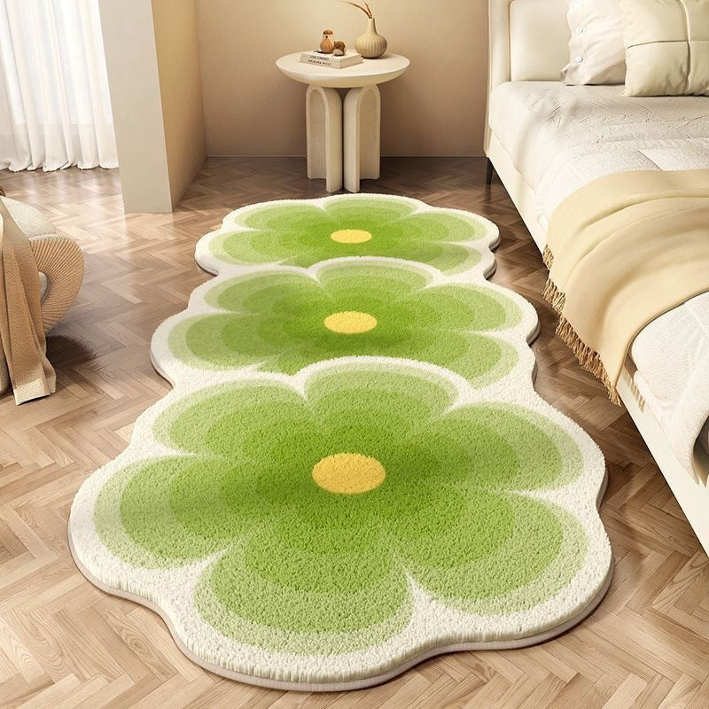 Flower Patterned Area Rug Bowlift