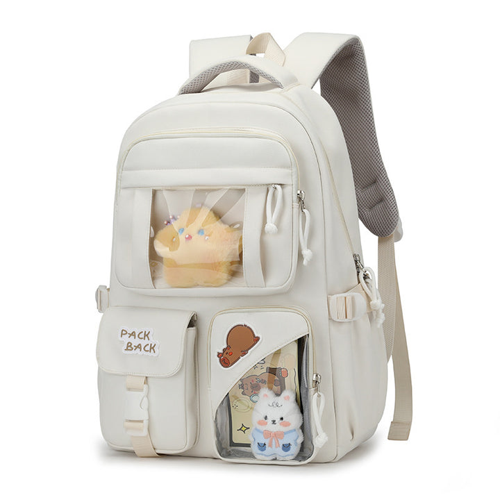 Playful backpack with transparent compartments Bowlift