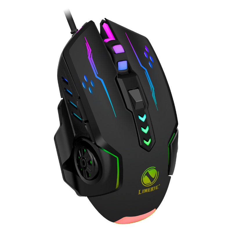 High-Performance Wired Gaming Mouse with RGB Lighting Bowlift