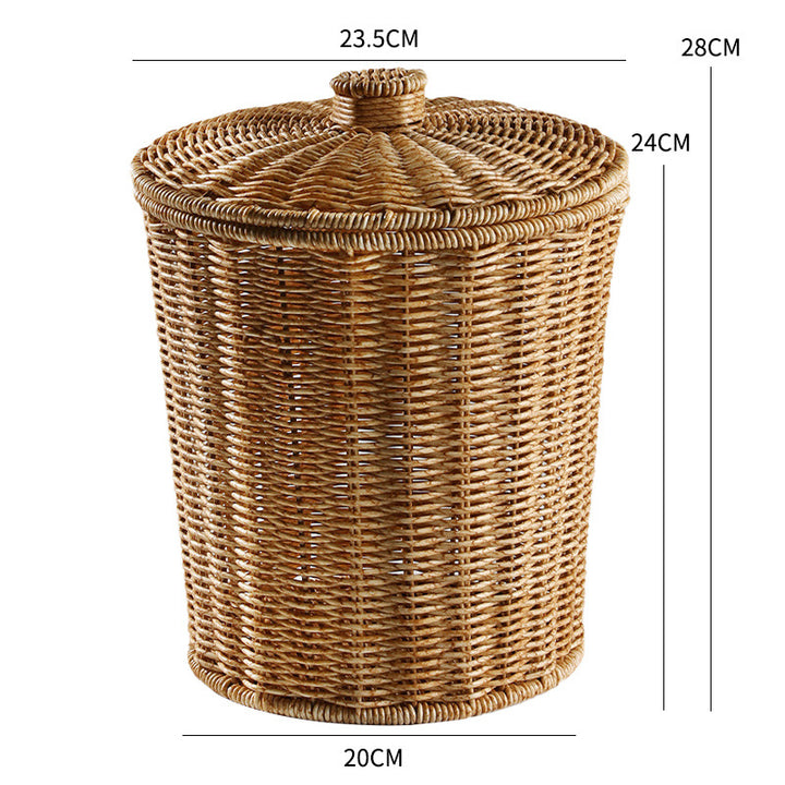 Eco-Friendly Wicker Waste Basket Bowlift