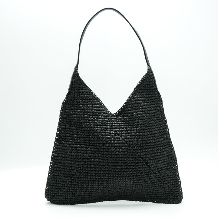 Hand-crocheted shoulder bag with modern design Bowlift