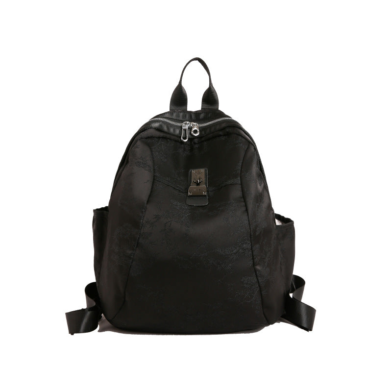 Elegant Floral Patterned Backpack Bowlift