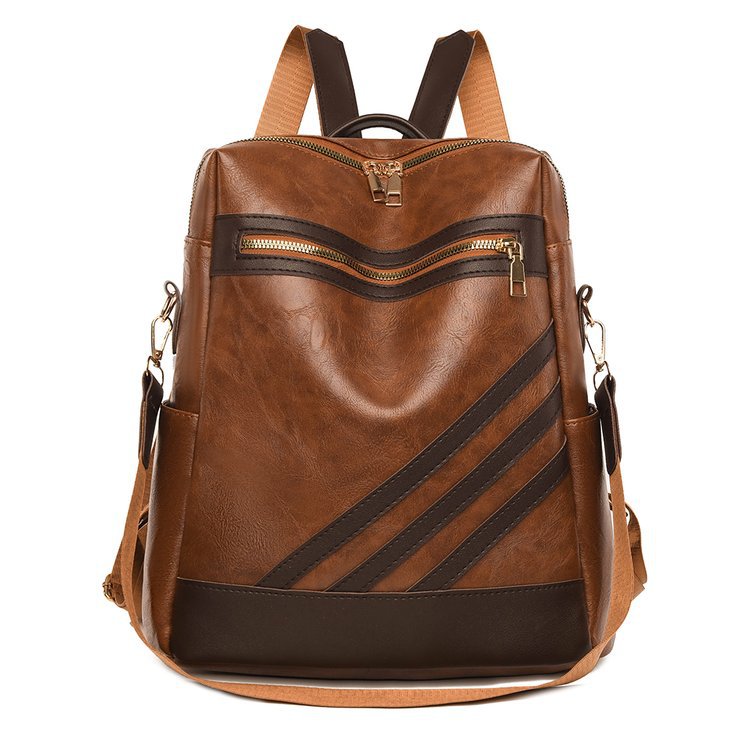 Fashionable Leather Backpack Bowlift