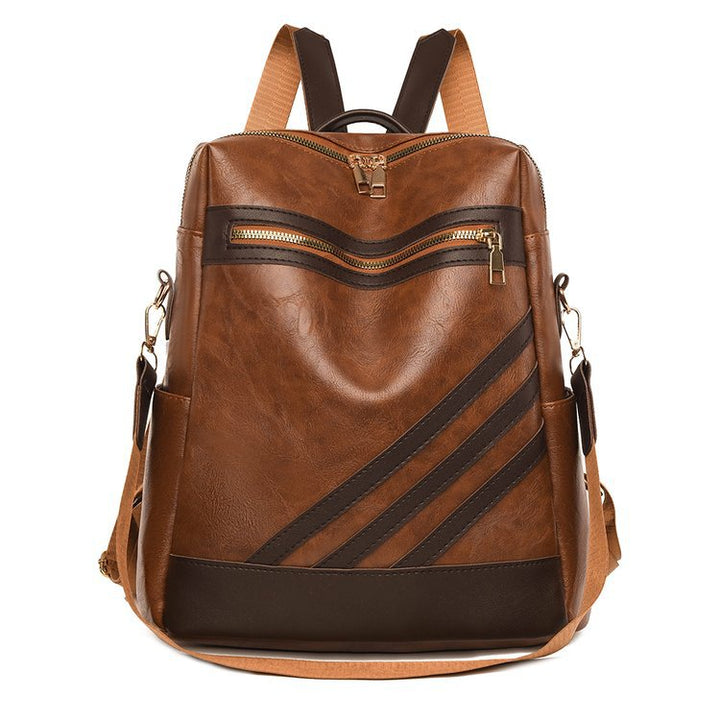 Fashionable Leather Backpack Bowlift