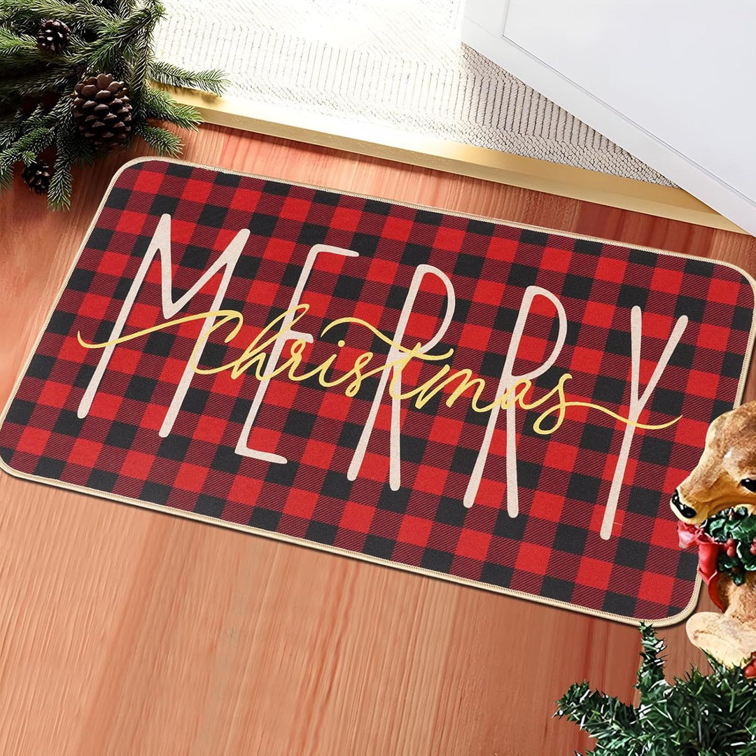 Festive Holiday Door Mat Bowlift
