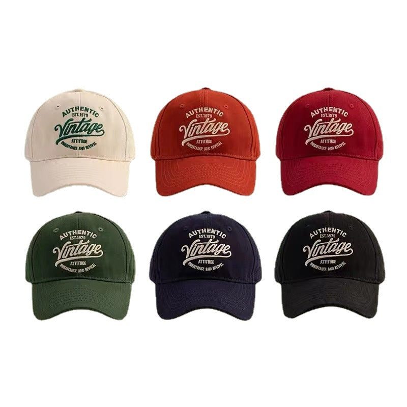 Men's Vintage-Inspired Cotton Baseball Cap Bowlift