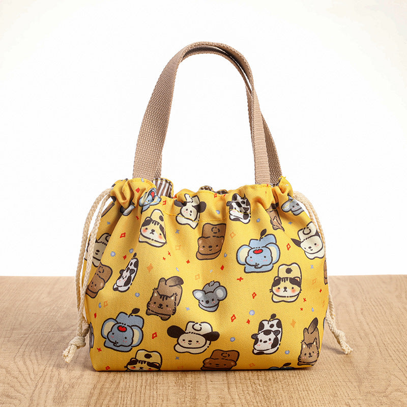 Drawstring Cat-Themed Storage Bag Bowlift