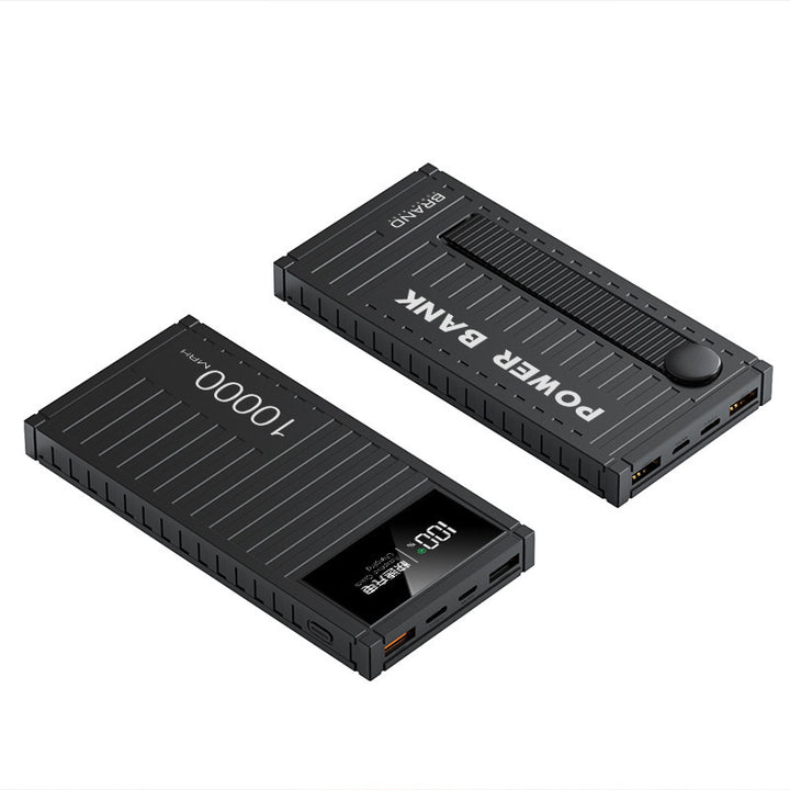 Portable Solar Power Bank with Digital Display and Fast Charging Bowlift
