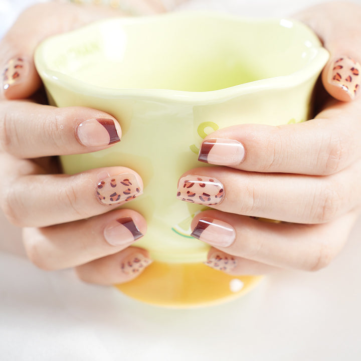 Trendy Animal Print Press-On Nail Set Bowlift