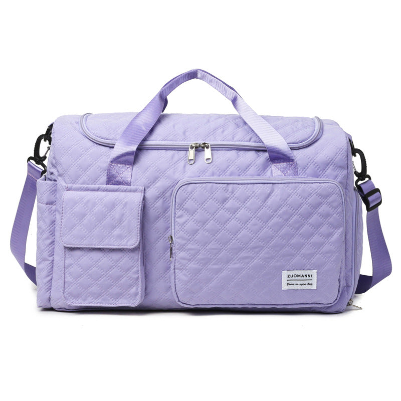 Spacious Sport Duffel Bag With Textured Surface Bowlift
