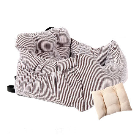 Cozy Striped Dog Bed
