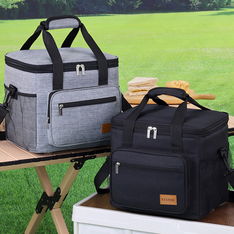 Insulated cooler bag with practical exterior pockets Bowlift