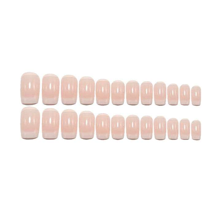 Artificial nails in elegant French design Bowlift