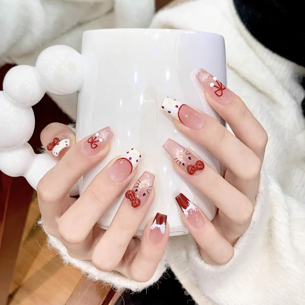 Artistic Stiletto Press-On Nail Set Bowlift