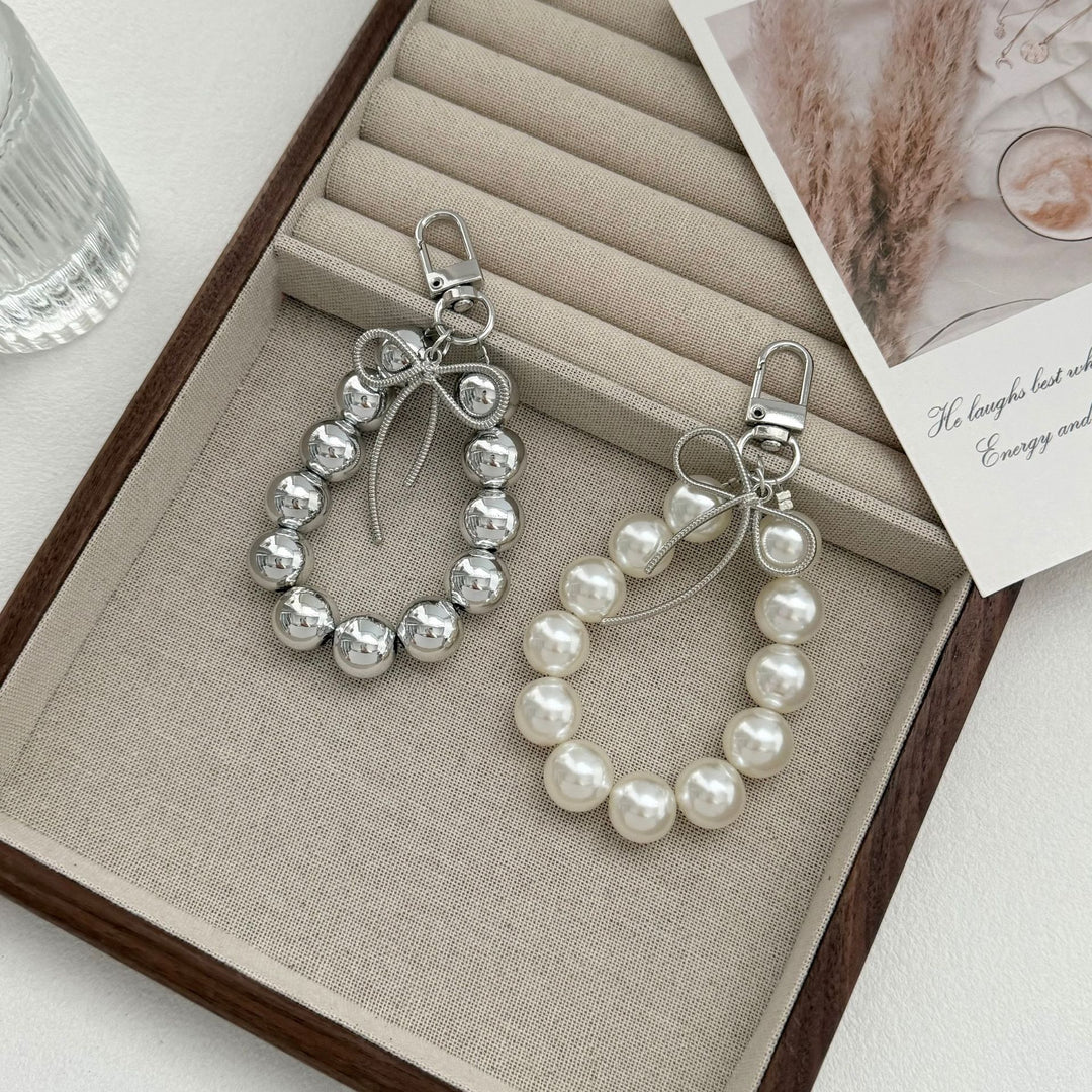 Elegant Beaded Charm Keychain Bowlift