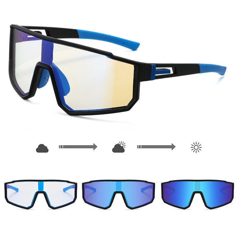 Unisex Sports Performance Sunglasses with Intelligent Light Change Bowlift