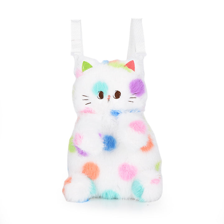 Plush bag with playful cat design Bowlift