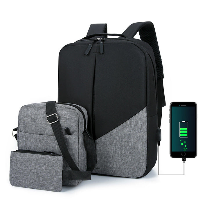 Versatile Multi-Pocket Laptop Backpack Set Bowlift