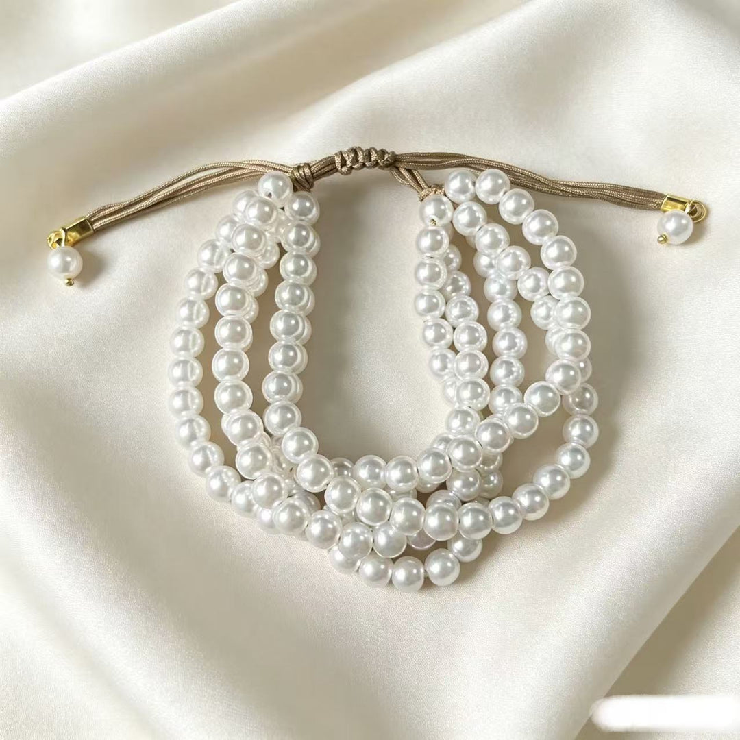 Multi-Layered Pearl Bracelet Bowlift