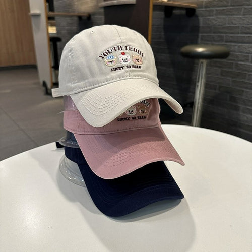 Unisex Embroidered Character Cap Bowlift